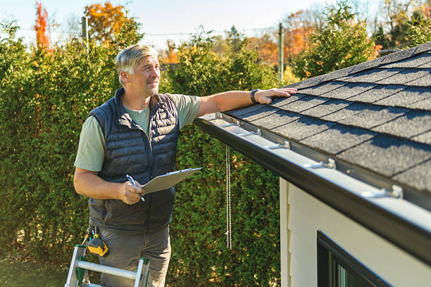 Professional Metal Roofing technician working in Leslie, MI